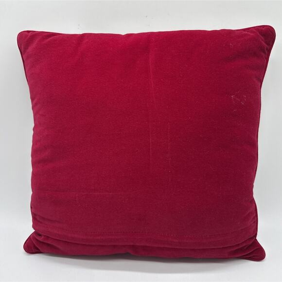 C&F Enterprises Handmade Wool Woolen Needlepoint Angel Pillow 14" x 14" - Picture 4 of 5